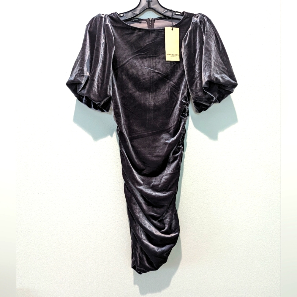 Scotch & Soda Fitted Short Sleeve Dress - Picture 1 of 8